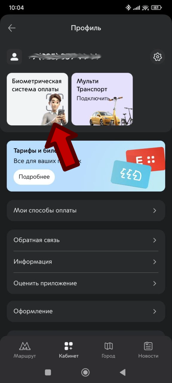 Снимок с экрана телефона из приложения Метро москвы